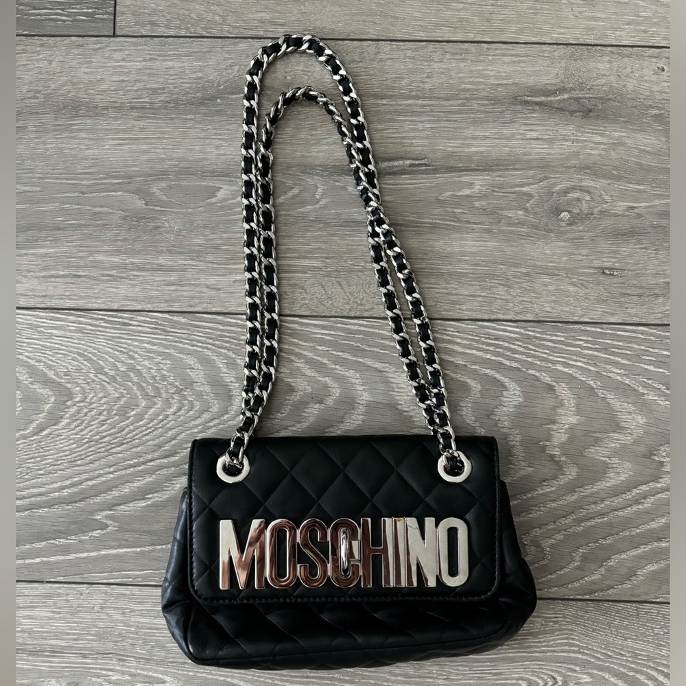 Moschino Logo Quilted Bag
